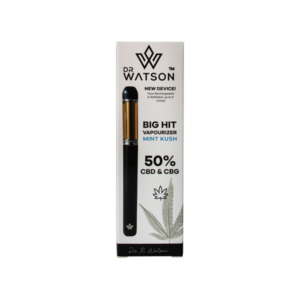 Dr Watson Big Hit 500mg Full Spectrum CBD & CBG Vapourizer Pen - The CBD Hut