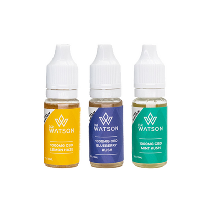 Dr Watson 1000mg Full Spectrum CBD E-liquid - 10ml (BUY 1 GET 1 FREE) | The CBD Hut