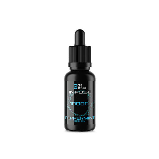 CBD Asylum Peppermint Infused 10000mg CBD Oil - 30ml (BUY 1 GET 2 FREE) | The CBD Hut