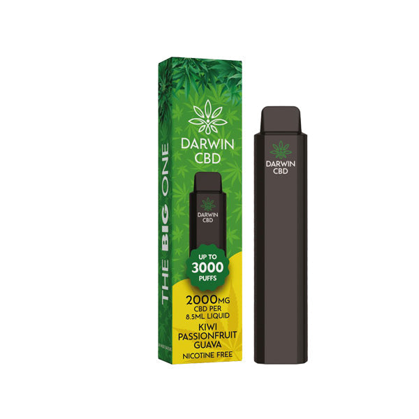 Darwin 'The Big One' 2000mg CBD Disposable Vape - 3000 Puffs | The CBD Hut