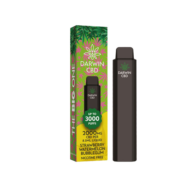 Darwin 'The Big One' 2000mg CBD Disposable Vape - 3000 Puffs | The CBD Hut