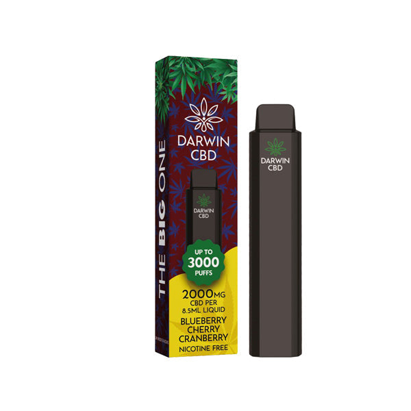 Darwin 'The Big One' 2000mg CBD Disposable Vape - 3000 Puffs | The CBD Hut
