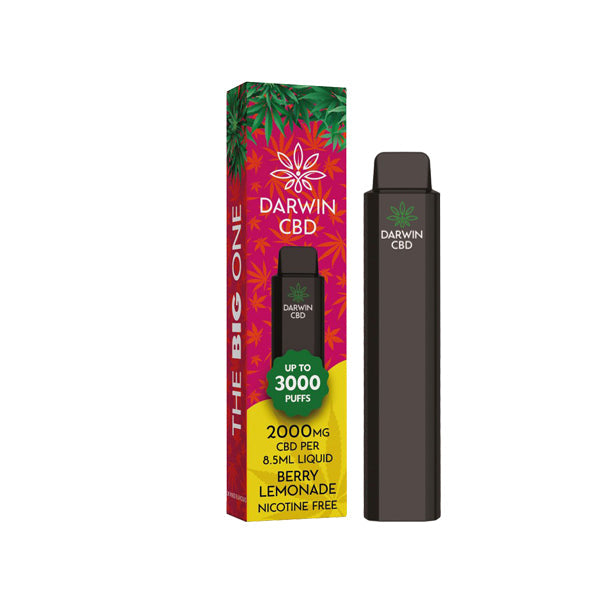 Darwin 'The Big One' 2000mg CBD Disposable Vape - 3000 Puffs | The CBD Hut