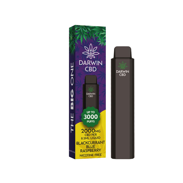 Darwin 'The Big One' 2000mg CBD Disposable Vape - 3000 Puffs | The CBD Hut