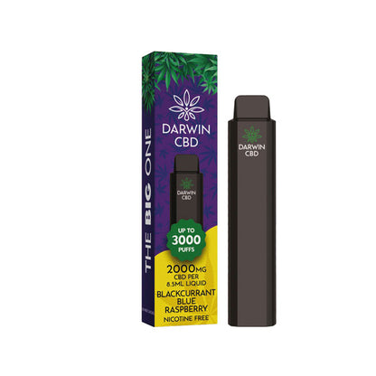 Darwin 'The Big One' 2000mg CBD Disposable Vape - 3000 Puffs | The CBD Hut