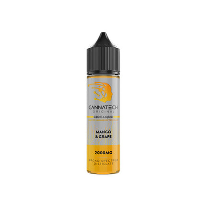 Cannatech 2000mg Broad Spectrum CBD E-liquid - 50ml | The CBD Hut