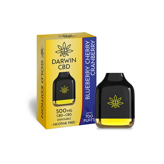 Darwin 500mg CBD+CBG Cube Disposable - 700 Puffs | The CBD Hut