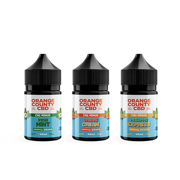 Orange County Cali Range 1500mg CBD E-liquid - 50ml (60VG/40PG) | The CBD Hut