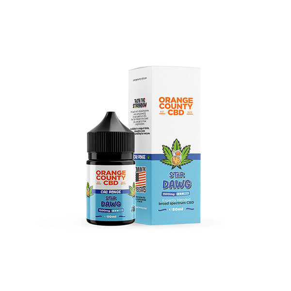 Orange County Cali Range 1500mg CBD E-liquid - 50ml (60VG/40PG) | The CBD Hut