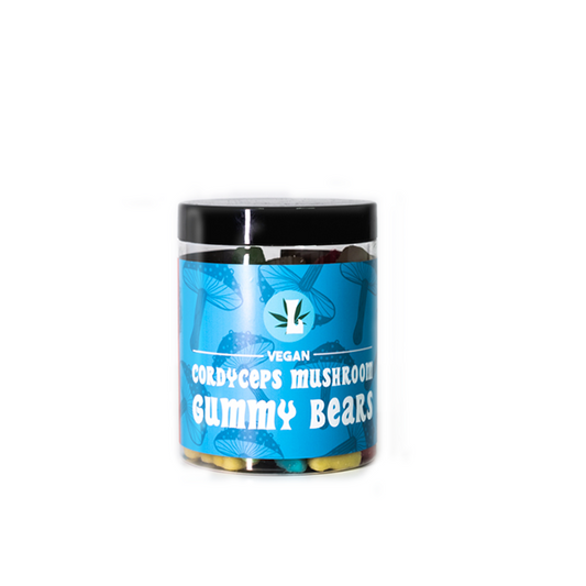 Loxa 8000mg Cordyceps Mushroom Vegan Gummy Bears - 400g Tub | The CBD Hut