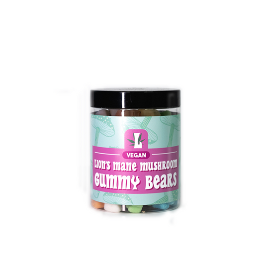Loxa 8000mg Lions Mane Mushroom Vegan Gummy Bears - 400g Tub | The CBD Hut
