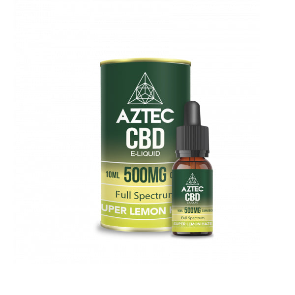 Aztec CBD 500mg Vaping Liquid - 10ml (50PG/50VG) | The CBD Hut