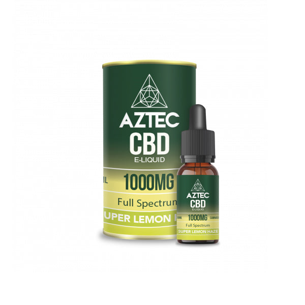 Aztec CBD 1000mg Vaping Liquid - 10ml (50PG/50VG) | The CBD Hut