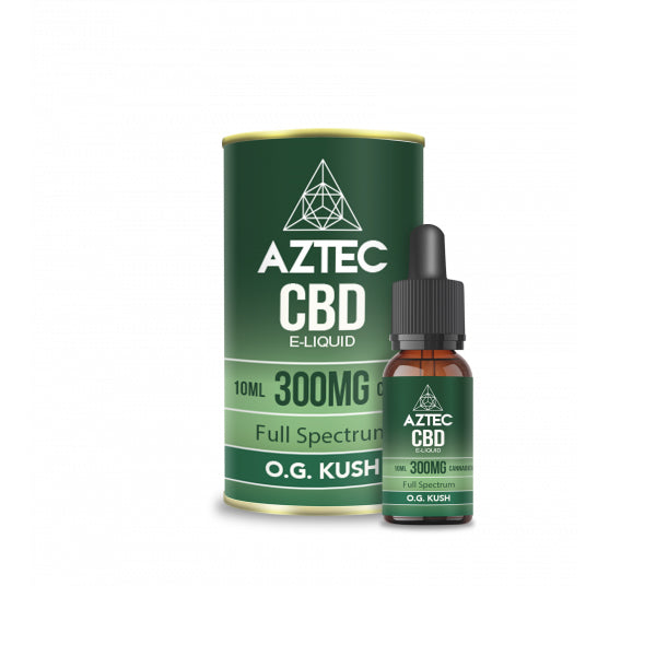 Aztec CBD 300mg Vaping Liquid - 10ml (50PG/50VG) | The CBD Hut