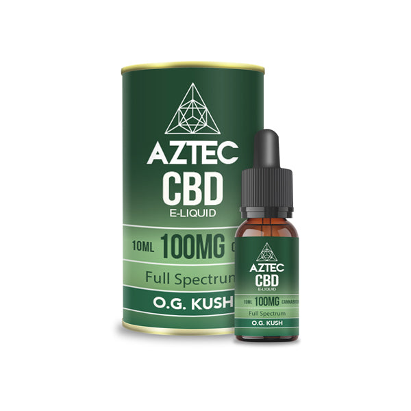 Aztec CBD 100mg Vaping Liquid - 10ml (50PG/50VG) | The CBD Hut