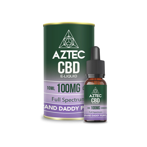 Aztec CBD 100mg Vaping Liquid - 10ml (50PG/50VG) | The CBD Hut