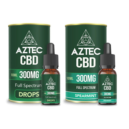 Aztec CBD 300mg Full Spectrum Hemp Oil - 10ml | The CBD Hut
