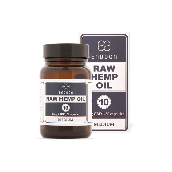 Endoca 300mg CBD+CBDa Raw Hemp Oil Capsules - 30 Caps | The CBD Hut