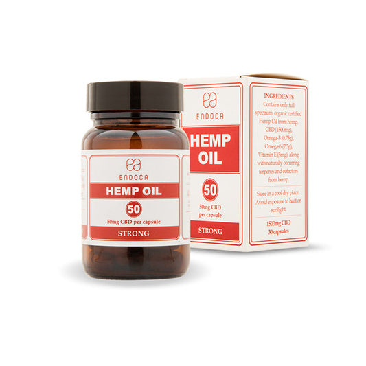 Endoca 1500mg CBD Hemp Oil Capsules - 30 Caps | The CBD Hut