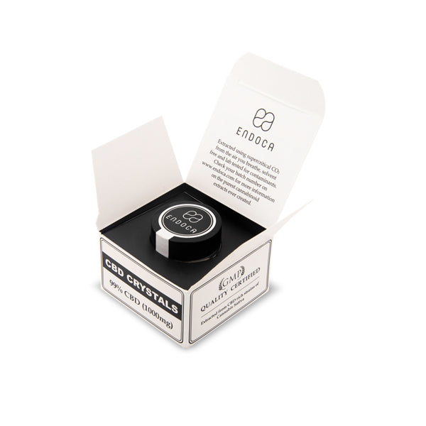 Endoca 1000mg CBD 99% Cannabis Crystals - 1g | The CBD Hut