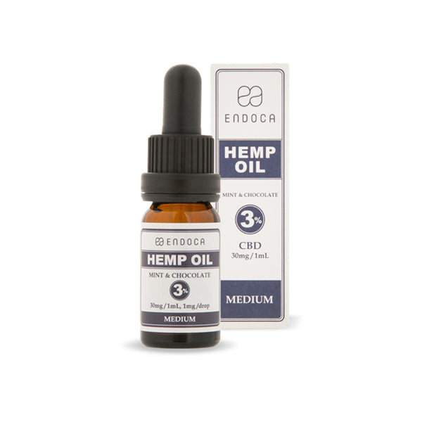 Endoca Mint & Chocolate 300mg CBD Hemp Oil Drops - 10ml | The CBD Hut