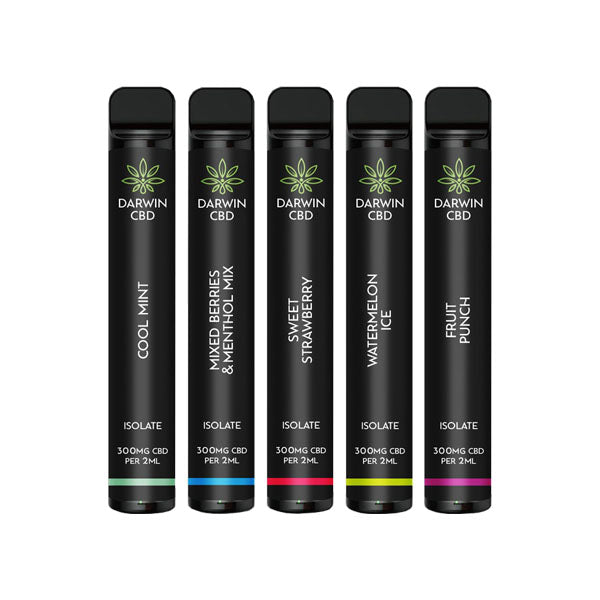 Darwin 300mg CBD Isolate Disposable Vape - 600 Puffs | The CBD Hut