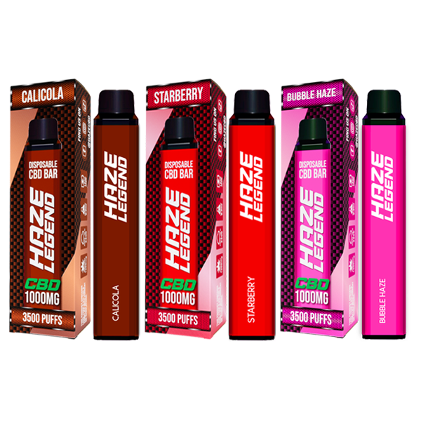 Haze Legend 1000mg CBD Disposable Vape - 3500 Puffs | The CBD Hut