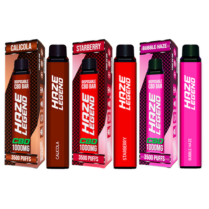 Haze Legend 1000mg CBD Disposable Vape - 3500 Puffs | The CBD Hut