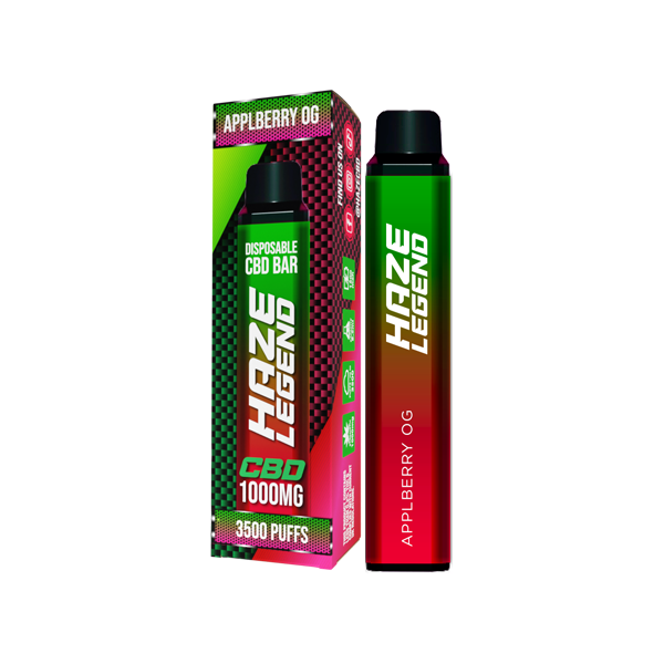 Haze Legend 1000mg CBD Disposable Vape - 3500 Puffs | The CBD Hut