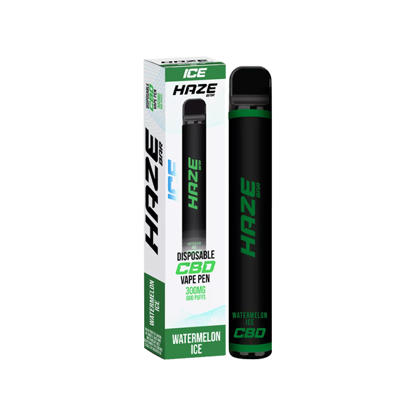 Haze Bar Ice 300mg CBD Disposable Vape Device 600 Puffs - The CBD Hut