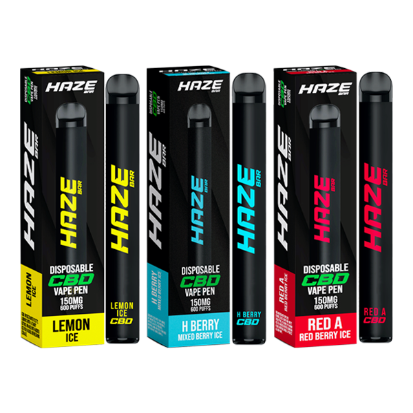 Haze Bar 150mg CBD Disposable Vape - 600 Puffs | The CBD Hut