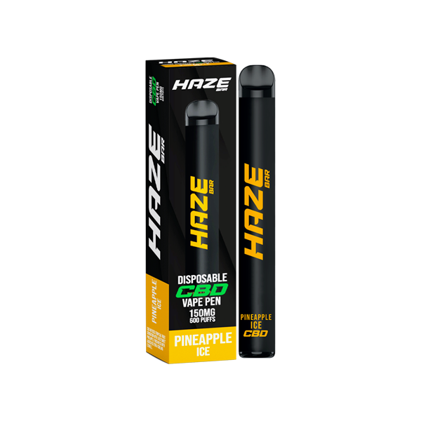 Haze Bar 150mg CBD Disposable Vape Device 600 Puffs - The CBD Hut