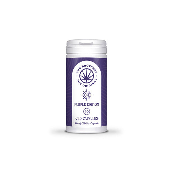 CBD Brothers Purple Edition 1200mg CBD/CBDA Capsules - 30 Caps | The CBD Hut