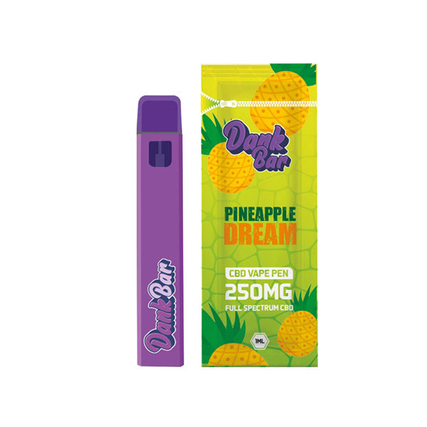 Dank Bar by Purple Dank 250mg Full Spectrum CBD Disposable Vape - 12 Flavours | The CBD Hut