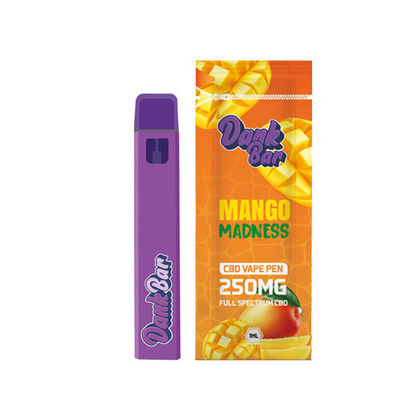 Dank Bar by Purple Dank 250mg Full Spectrum CBD Disposable Vape - 12 Flavours | The CBD Hut