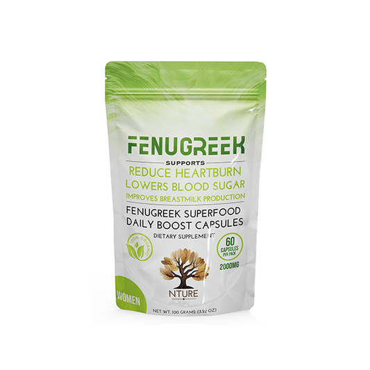 NTURE Women's 2000mg Fenugreek Capsules - 60 Caps | The CBD Hut