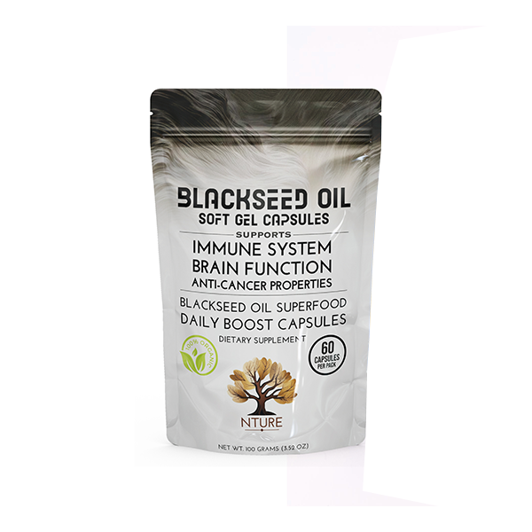 NTURE 500mg Blackseed Oil Capsules - 60 Caps | The CBD Hut