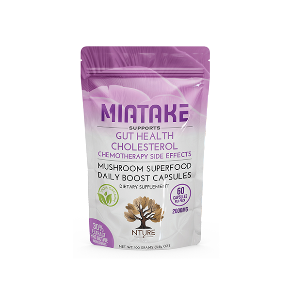 NTURE 2000mg Miatake Mushroom Capsules - 60 Caps | The CBD Hut