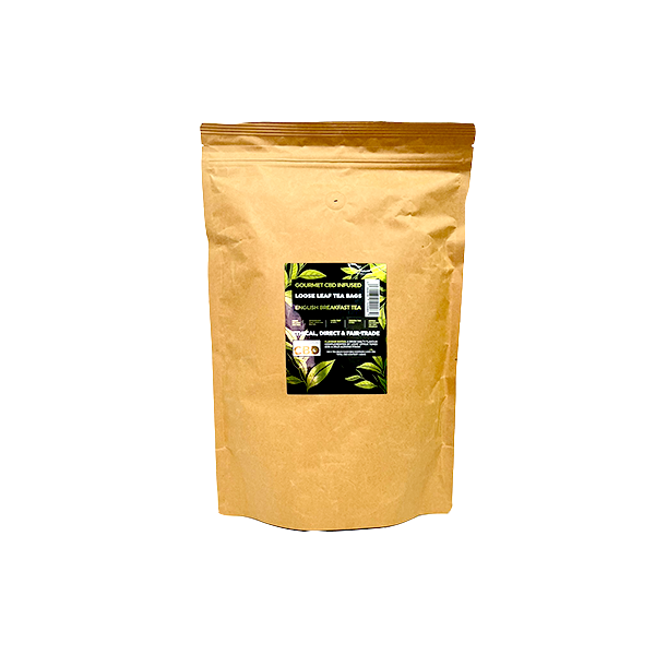 Equilibrium CBD 340mg Tea English Breakfast Catering Pack - 100 Biodegradable Pyramid Tea Bags - The CBD Hut
