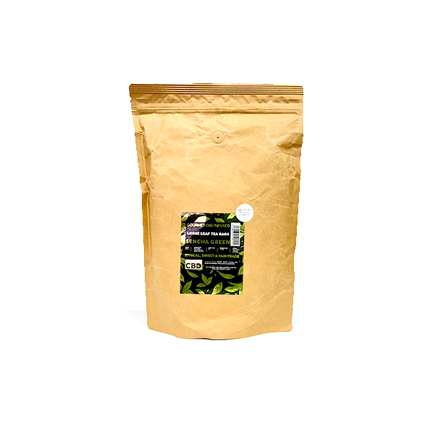 Equilibrium CBD 340mg Tea Japanese Sencha Catering Pack - 100 Biodegradable Pyramid Tea Bags - The CBD Hut