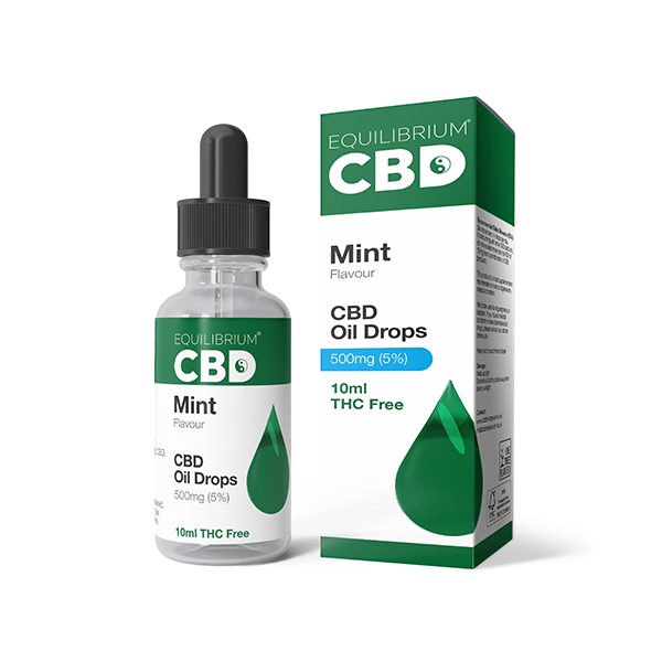Equilibrium Mint Flavour 500mg CBD Oil - 10ml | The CBD Hut