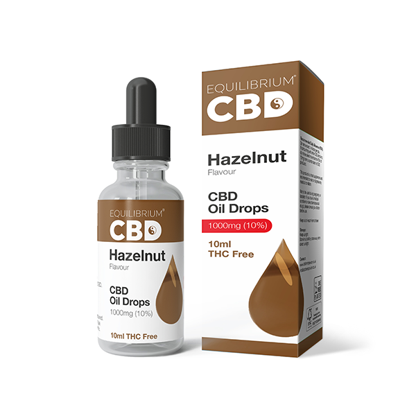 Equilibrium 1000mg Hazelnut Flavour CBD Oil - 10ml | The CBD Hut