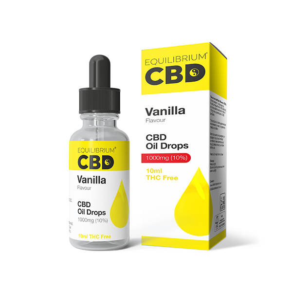 Equilibrium Vanilla Flavour 1000mg CBD Oil - 10ml | The CBD Hut