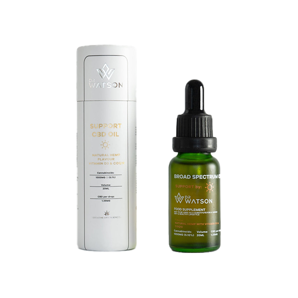 Dr Watson Support 1000mg Broad-Spectrum CBD Oil - 20ml | The CBD Hut