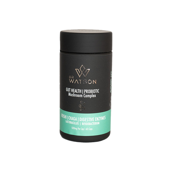 Dr Watson Gut Health & Probiotic Mushroom Capsules - 60 Caps | The CBD Hut