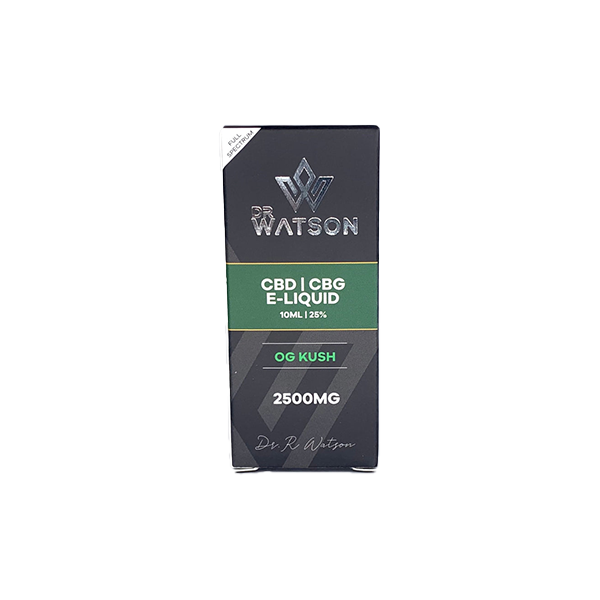 Dr Watson OG Kush 2500mg CBD E-Liquid - 10ml | The CBD Hut