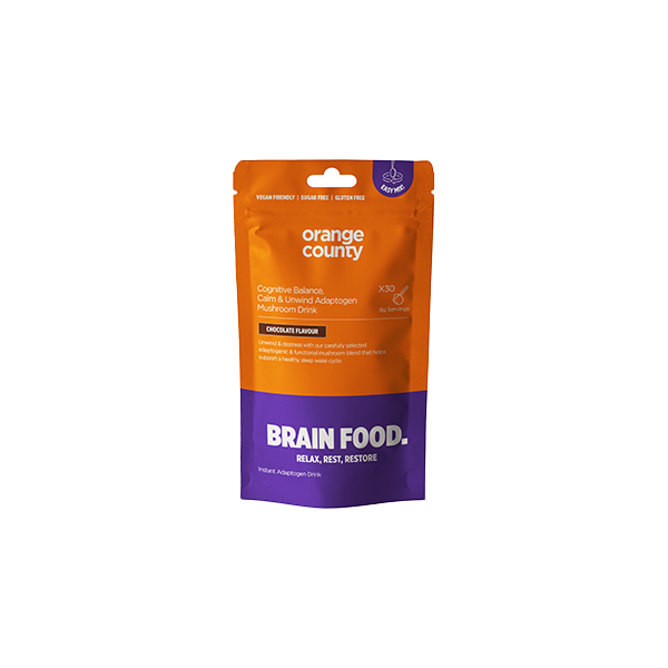 Orange County 90000mg BRAIN FOOD Calm & Unwind Chocolate Flavour Powder - 240g | The CBD Hut