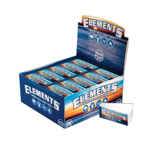 Elements Wide Rolling Tips - 50 Packs | The CBD Hut