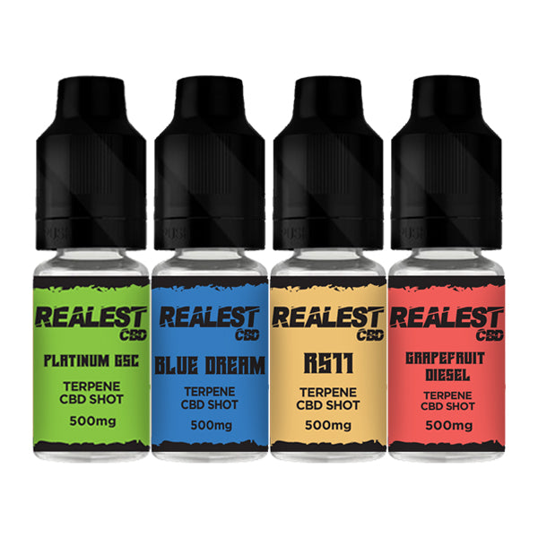 Realest CBD 500mg Terpene Infused CBD Booster Shot - 10ml (BUY 1 GET 1 FREE) | The CBD Hut
