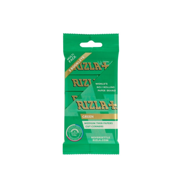Rizla Green Regular Rolling Papers (Flow Pack) - 5 Packs | The CBD Hut